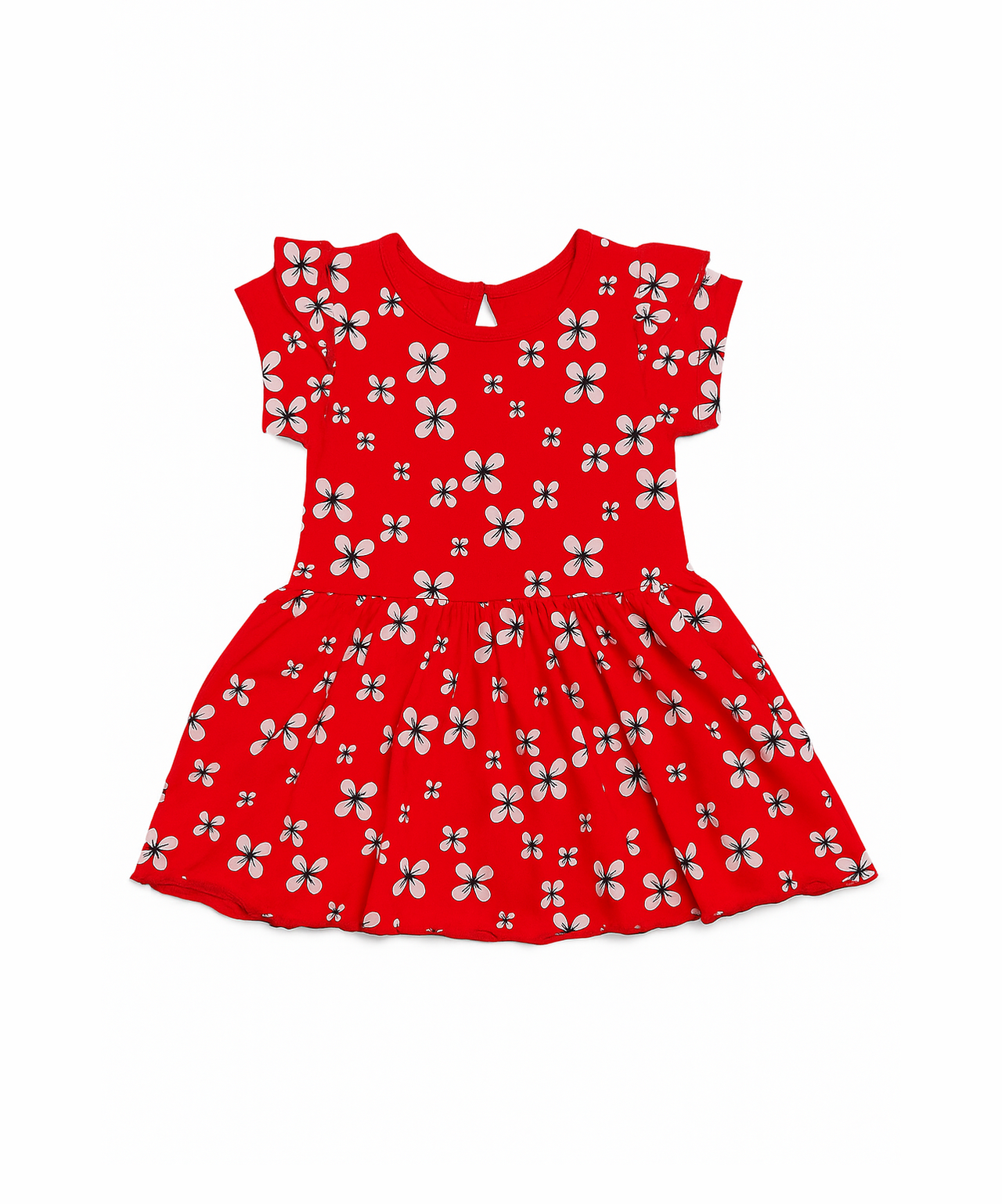 Girls 100% Cotton Printed Gown Dress/Frock Dress | Age 3-18 Months