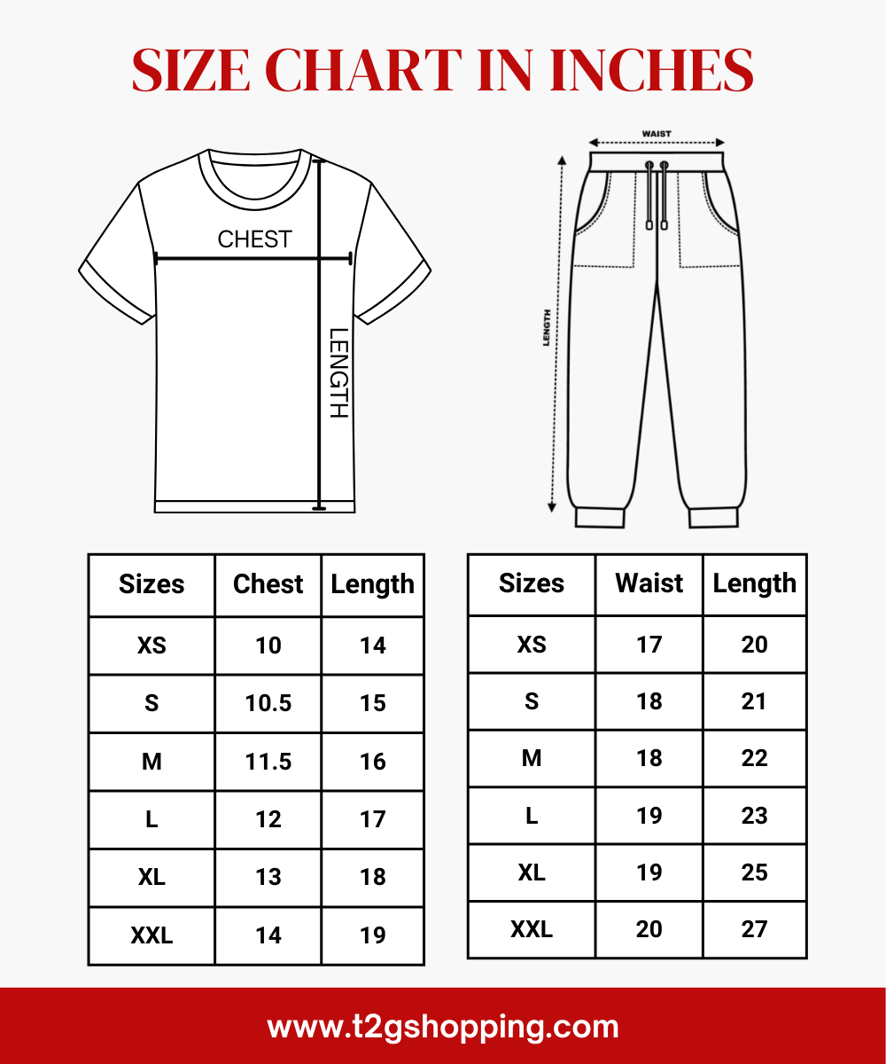 Cotton Girls Night Suit Co-ord Set Combo / Tshirt and Night Pant / Age 1 - 7 Years (Pack of 2 Sets)
