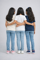 Girls Printed Casual Round Neck T-shirt (Pack of 3 Pieces)