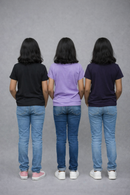 Girls Printed Casual Round Neck T-shirt (Pack of 3 Pieces)