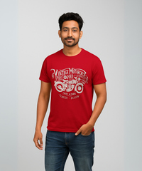 Half Sleeve Round Neck Tshirt / 100% Cotton Fine Bio Wash / ROLLS RUN