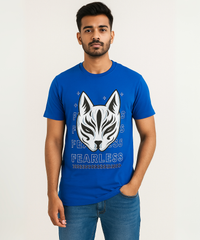 Half Sleeve Round Neck Tshirt / 100% Cotton Fine Bio Wash / ROLLS RUN