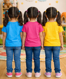 Kids Cotton Girls Tshirt With Cartoon Print Multi Color | Age 0 to 6 Years (Pack of 3 Pieces)