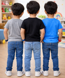 Kids Cotton Boys Tshirt Plain Multi Color | Age 0 to 6 Years (Pack of 3 Pieces)