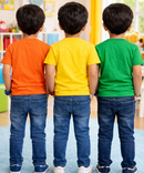 Kids Cotton Boys Tshirt Plain Multi Color | Age 0 to 6 Years (Pack of 3 Pieces)