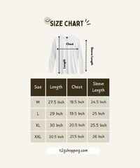 Full Sleeve Round Neck T Shirt / 100% Combed Cotton Single Jersey Bio Wash / ROLLS RUN