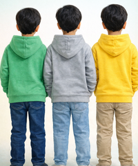 Cotton Kids Cartoon Printed Hoodie Multi Color | Age 2 to 11 Years (Pack of 3 Pieces)