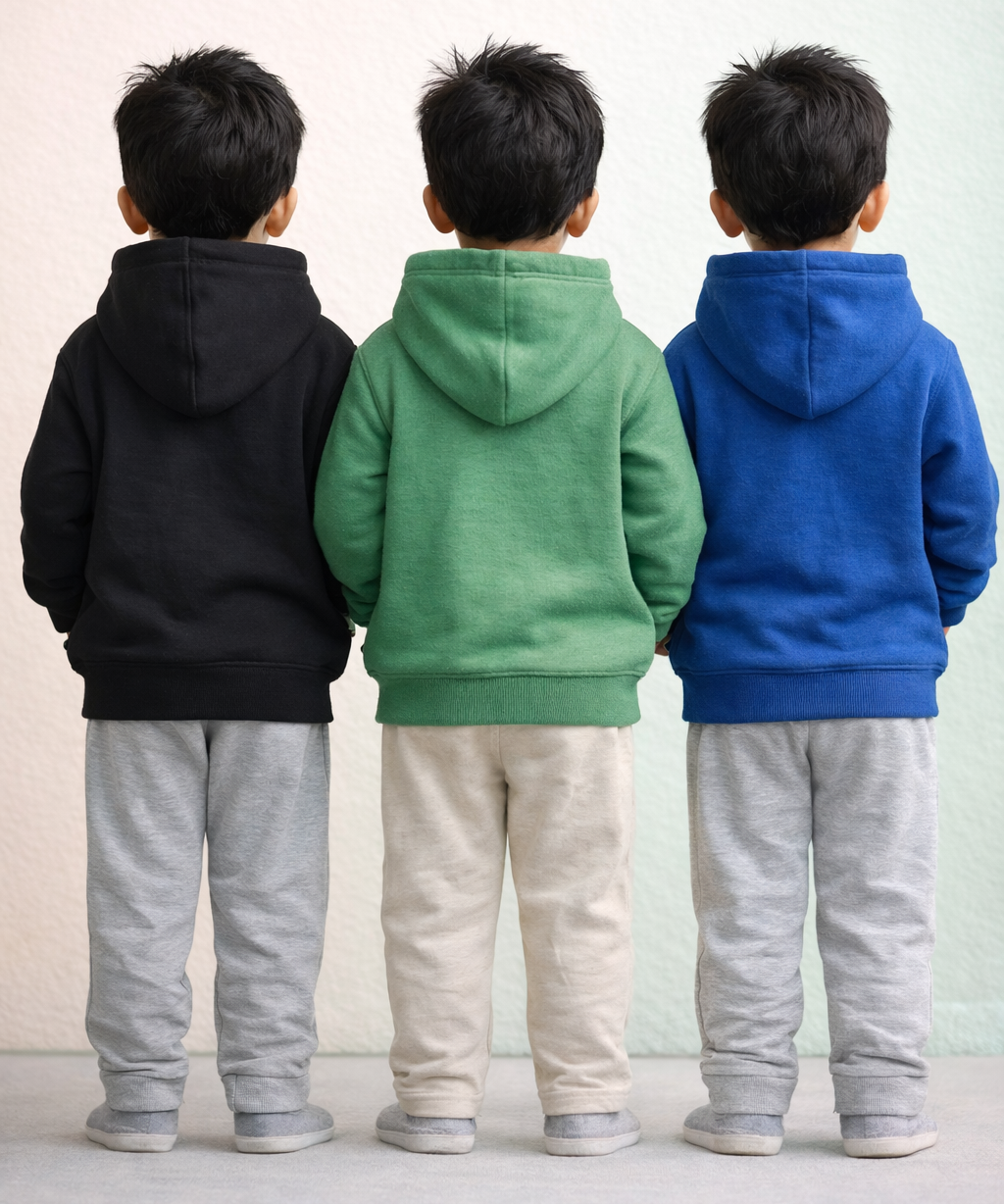 Cotton Kids Cartoon Printed Hoodie Multi Color | Age 2 to 11 Years (Pack of 3 Pieces)