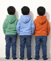 Cotton Kids Cartoon Printed Hoodie Multi Color | Age 2 to 11 Years (Pack of 3 Pieces)