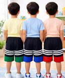 Cotton Cut & Sew Shorts for Kids with Rope | Age 1 to 6 Years (Pack of 3 Pieces)