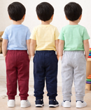 Cotton Track Pant with Bottom Cuff | Random Cartoon Printed | Age 0 to 5 Years (Pack of 3 Pieces)