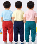 Cotton Track Pant with Bottom Cuff | Random Cartoon Printed | Age 0 to 5 Years (Pack of 3 Pieces)