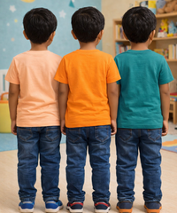 Kids Cotton Tshirt With Cartoon Print Multi Color | Age 0 to 6 Years (Pack of 3 Pieces)