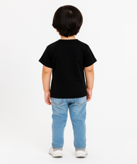 Kids Emboss Tshirt | Black Color | Fabric Pre Printed Emboss | Dryfit Fabric | Age 0 to 6 Years