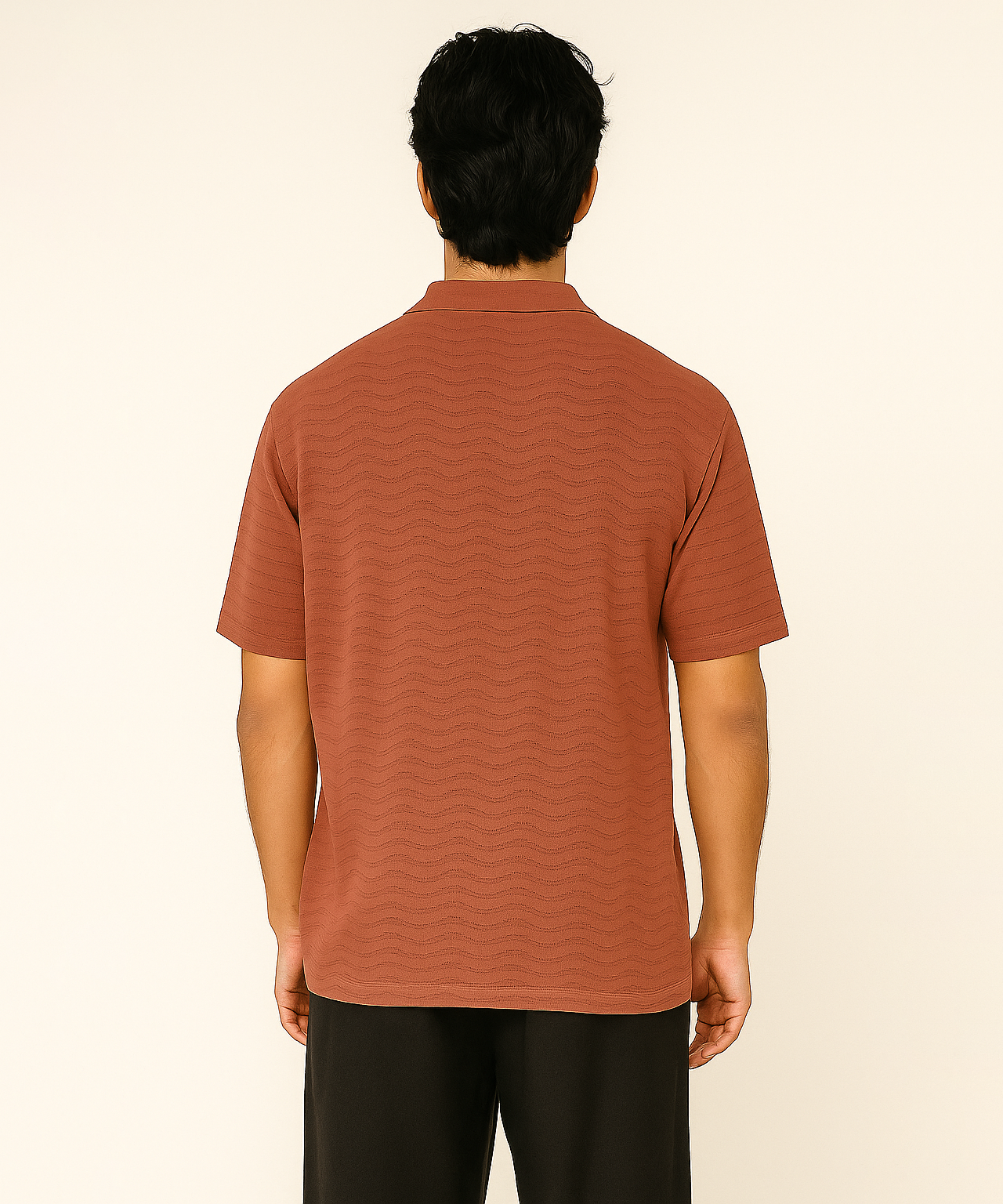 Korean Old Money Trending Oversized Tshirt / Indian Red Color / Solid Brand
