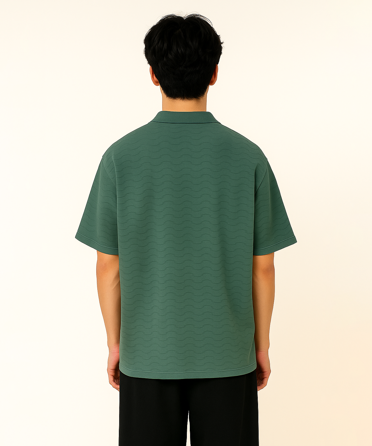 Korean Old Money Trending Oversized Tshirt / Lite Green Color / Solid Brand