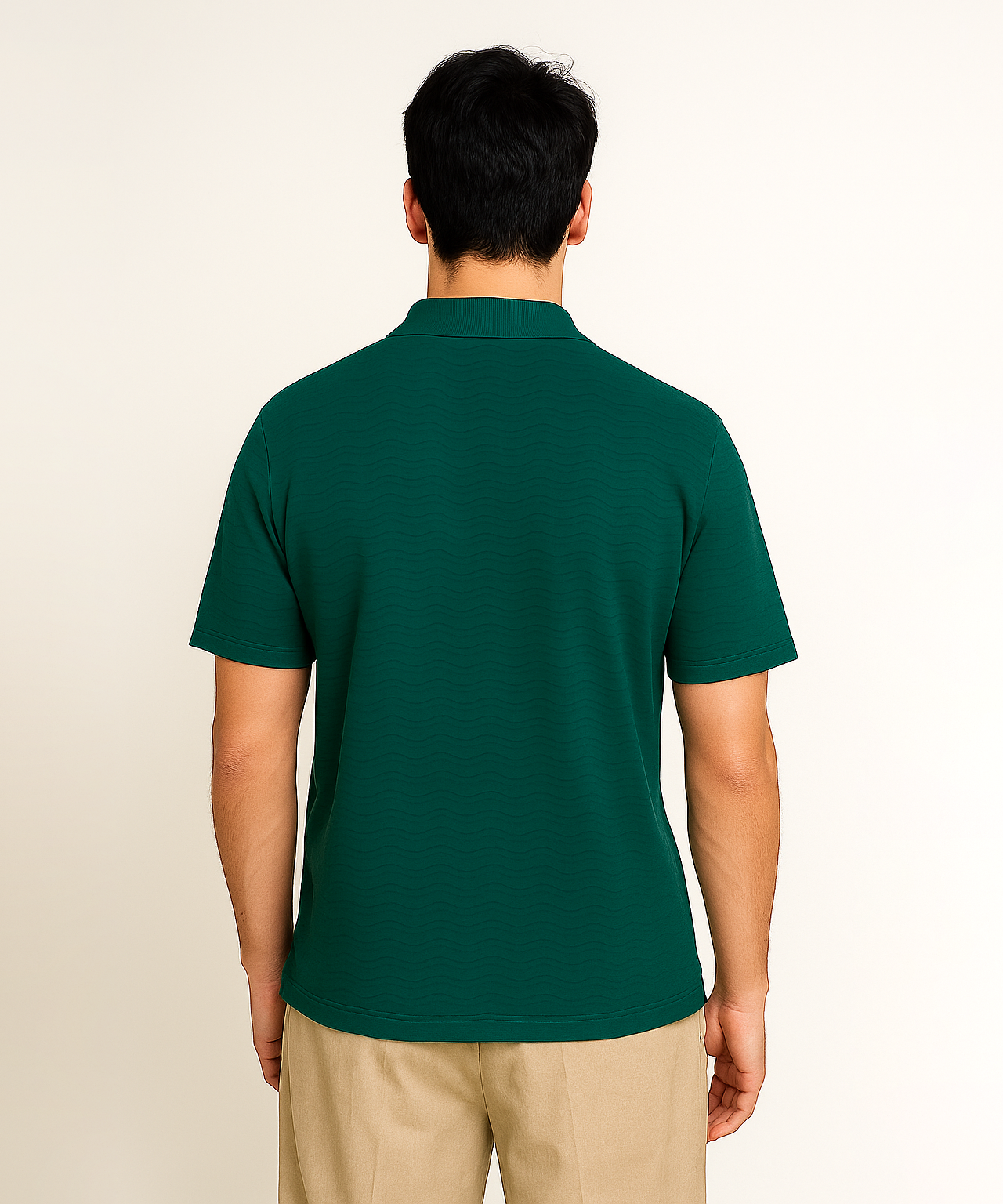 Korean Old Money Trending Oversized Tshirt / Dark Green Color / Solid Brand