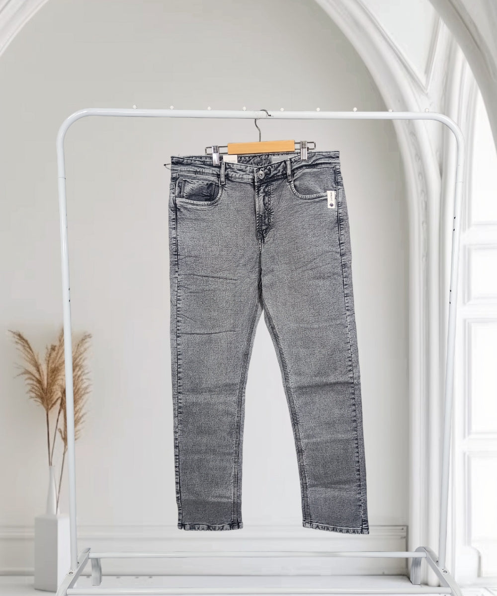 Makers Men's Gray Regular Fit Jeans