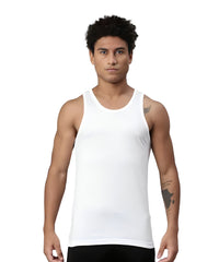 Men's Cotton White Vest Sleeveless Banian ( Pack Of 3 )