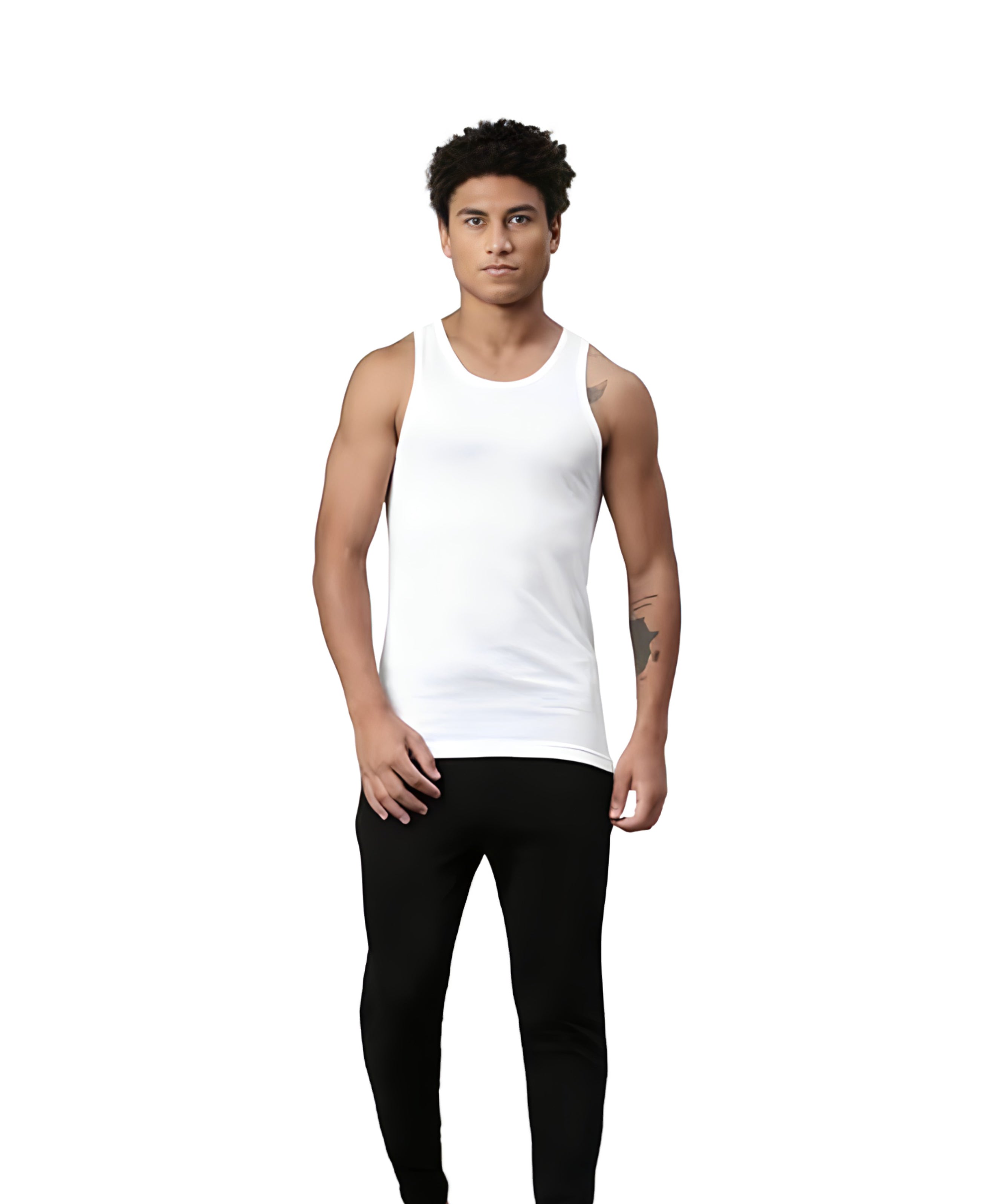 Men's Cotton White Vest Sleeveless Banian ( Pack Of 3 )