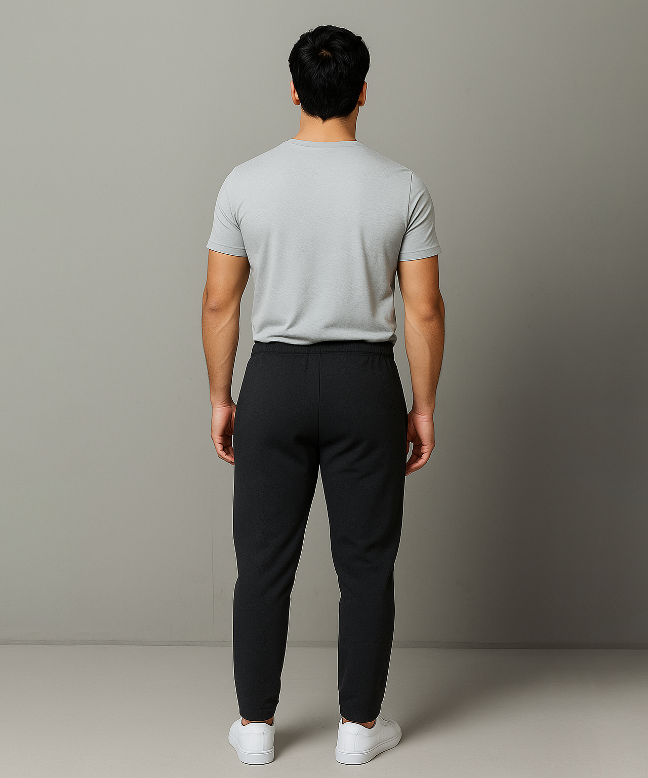 Rolls Run Branded Mens Cotton Track Pant | Dark Grey Color | 100% Pure Cotton Loopknit Fabric | Sizes M to 2XL