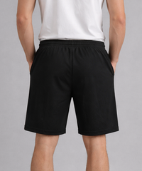 Men's Popcorn Fabric Shorts for Regular Wear | Black Color | Sizes M, L, XL, 2XL