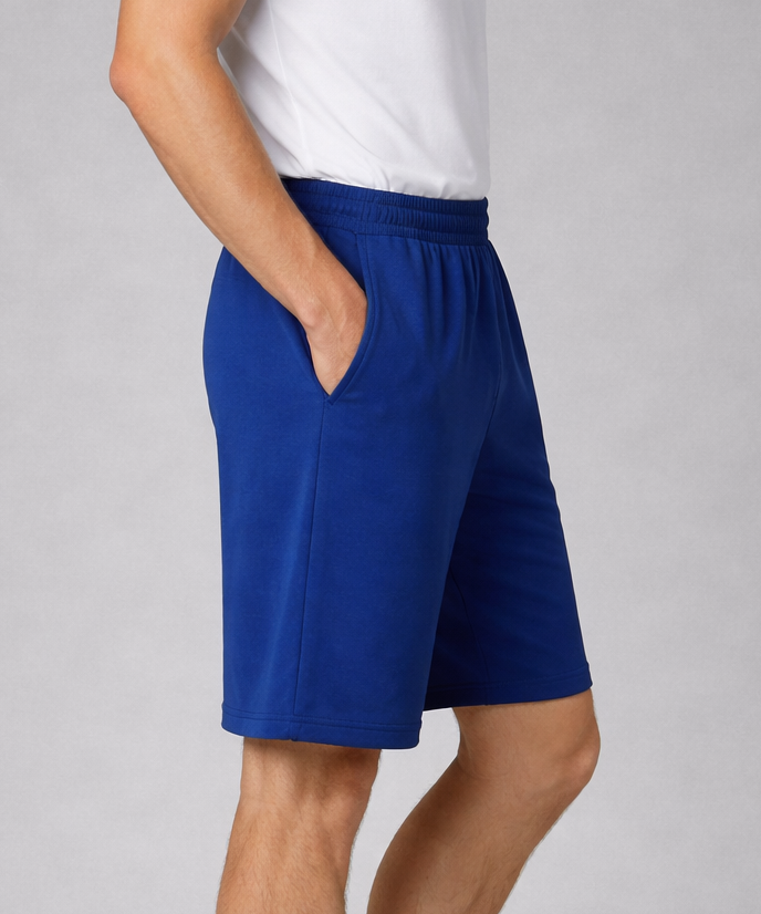 Men's Blue Color Popcorn Shorts for Regular Wear | Blue Color | Sizes M, L, XL, 2XL