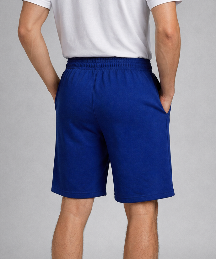 Men's Blue Color Popcorn Shorts for Regular Wear | Blue Color | Sizes M, L, XL, 2XL