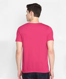 Premium Cotton Pink Plain Round Neck Tshirt