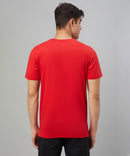 Premium Cotton Red Plain Round Neck Tshirt