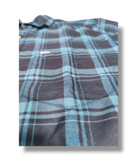 Reserve Racing Blue/Navy Checked Mens Full Sleeve Shirt / Mens Full Hand Shirt Single Pocket