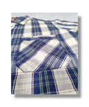 Reserve Racing Navy/Gray Checked Mens Full Sleeve Shirt / Mens Full Hand Shirt Single Pocket