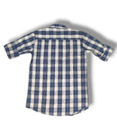 Reserve Racing Navy/Gray Checked Mens Full Sleeve Shirt / Mens Full Hand Shirt Single Pocket
