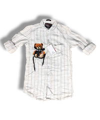 Reserve Racing White Stripes Mens Full Sleeve Shirt / Mens Full Hand Shirt Single Pocket