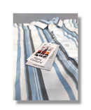 Right Colours Blue/Gray Strips Boys Half Sleeve Shirt / Boys Shirt with Pocket