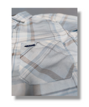 Right Colours Gray Checked Boys Half Sleeve Shirt / Boys Shirt with Pocket