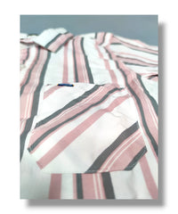 Right Colours Pink/Gray Checked Boys Half Sleeve Shirt / Boys Shirt with Pocket
