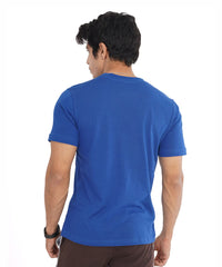 Premium Cotton Royal Blue Plain Round Neck Tshirt