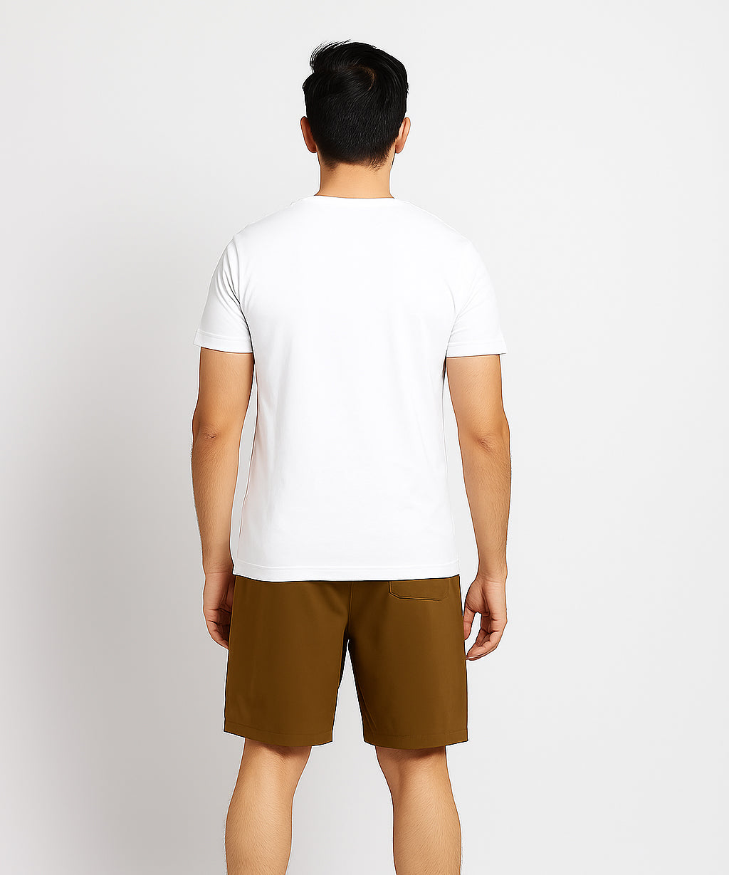 Brown Solid Men's Gym Shorts Sports Wear/Active Wear/Lightweight Dry-Fit/NS Lycra Shorts