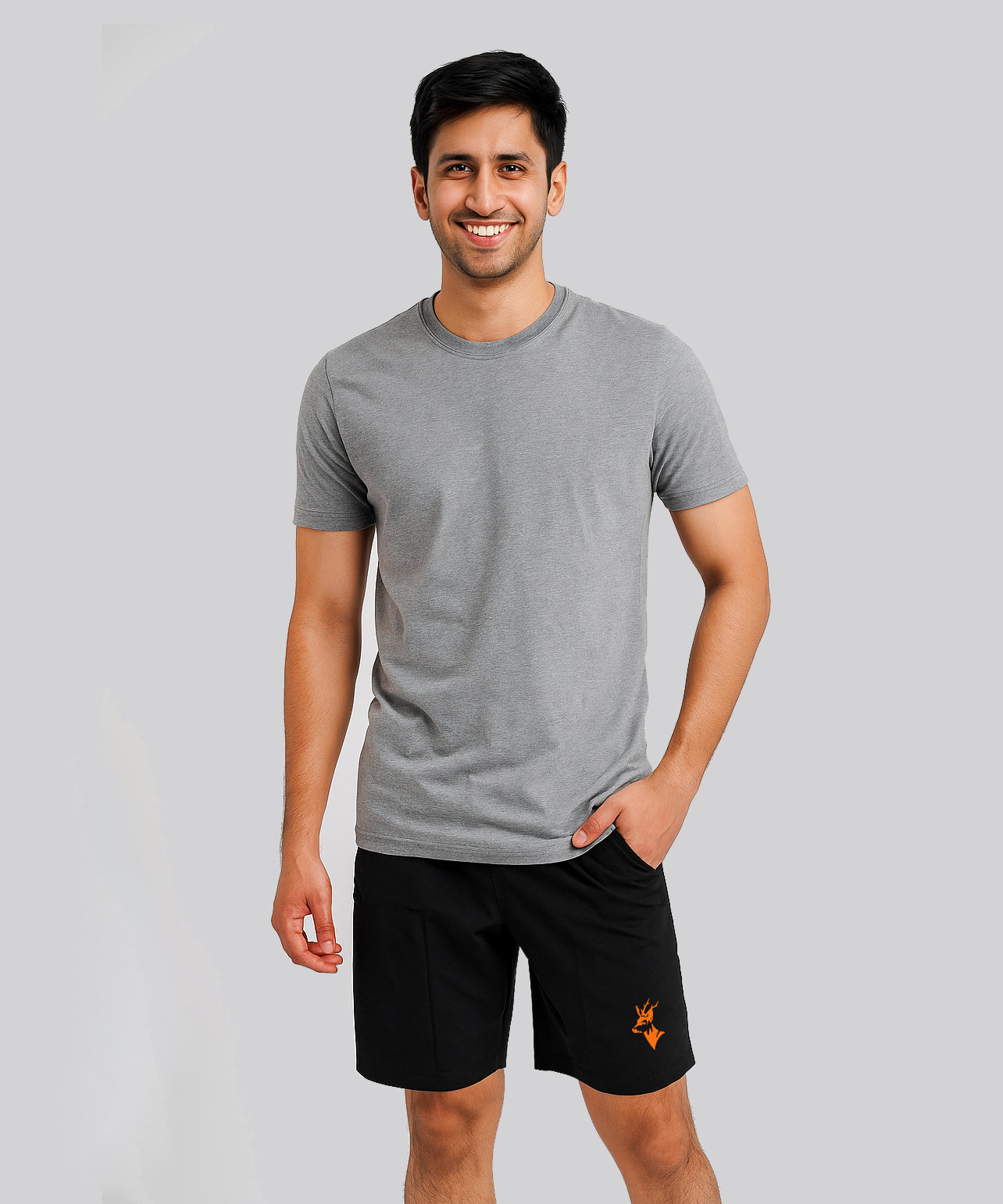 Black Solid Men's Gym Shorts Sports Wear/Active Wear/Lightweight Dry-Fit/NS Lycra Shorts