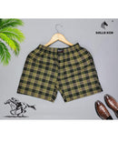 Men's Cotton Boxer Woven Checked Shorts (Pack Of 2)