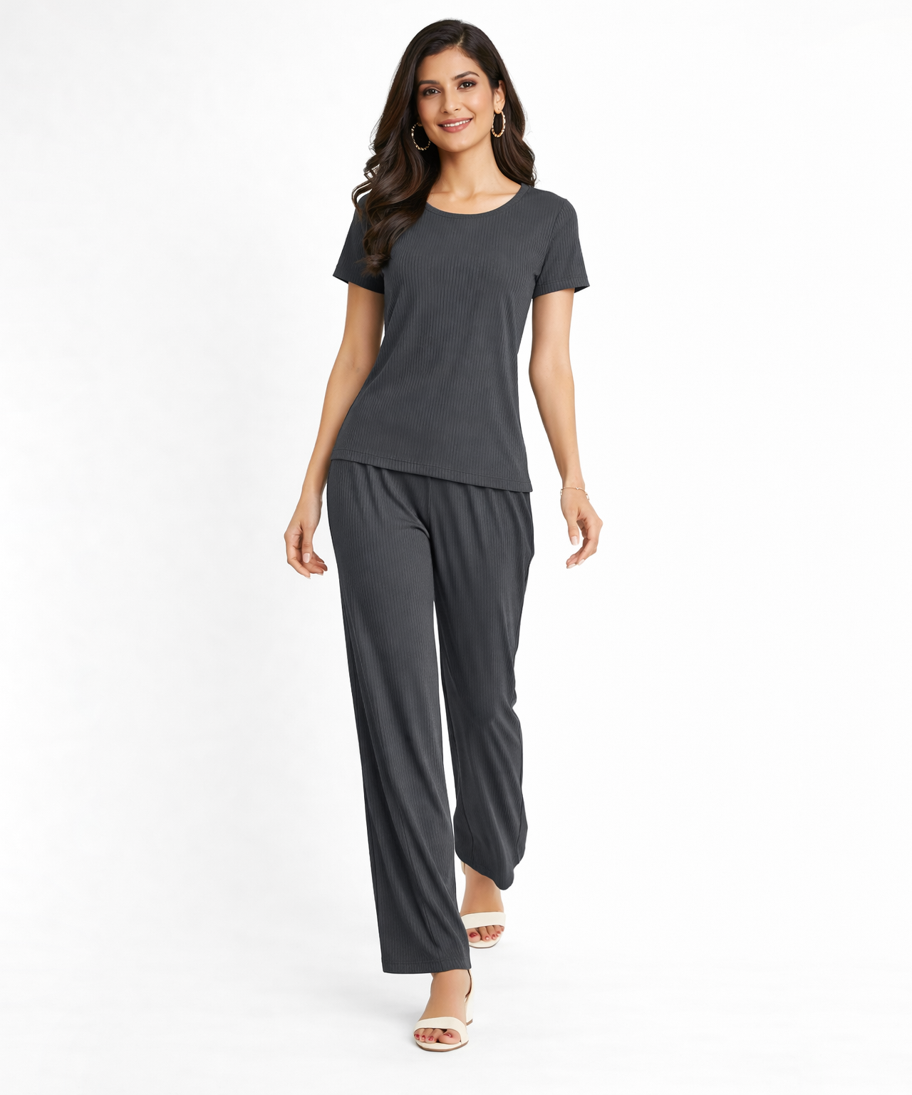 night dress pants and tops for ladies Women's Pajama Sets Sleepwear Button Down Soft Night Suit Pj Lounge Sets