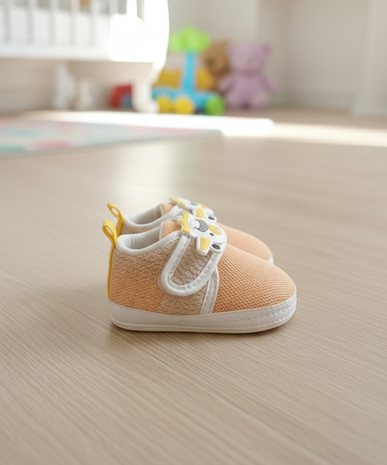 Imported Baby Booties with Cartoon Badge | 0 to 12 Months