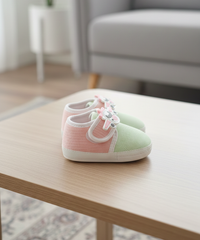 Imported Baby Shoes with Cartoon Badge | 0 to 12 Months