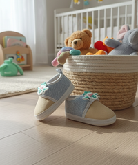 Imported Baby Shoes with Cartoon Badge | 0 to 12 Months