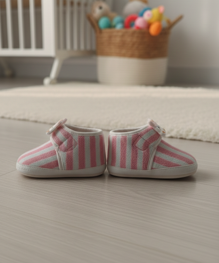 Imported Baby Booties with Cartoon Badge | 0 to 12 Months