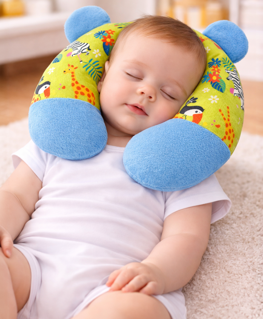 Baby Head & Neck Support Band | Soft Adjustable Infant Head Stabilizer for Babies