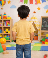 Kids Cotton Plain T-shirt  | Age 0 to 6 Years | Solid Color