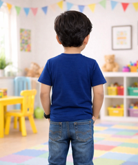 Kids Cotton Plain T-shirt  | Age 0 to 6 Years | Solid Color