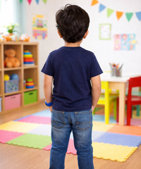 Kids Cotton Plain T-shirt  | Age 0 to 6 Years | Solid Color